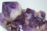 Deep Purple Amethyst Crystal Cluster With Huge Crystals #185428-2